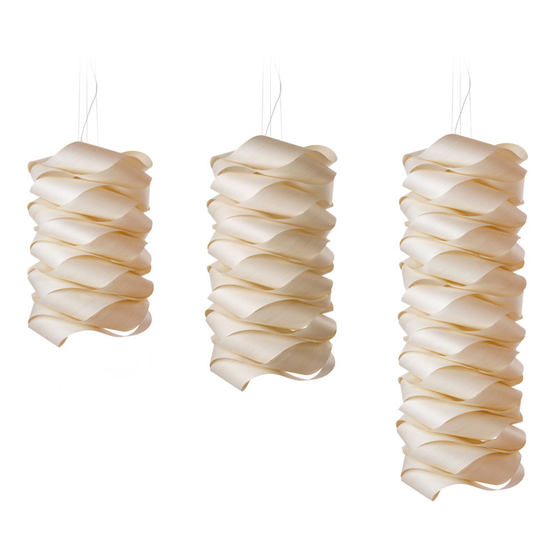 Link 6 - Light Pendant, 39.4" H x 27.1" W x 27.1" D, Ivory White, E26 Base