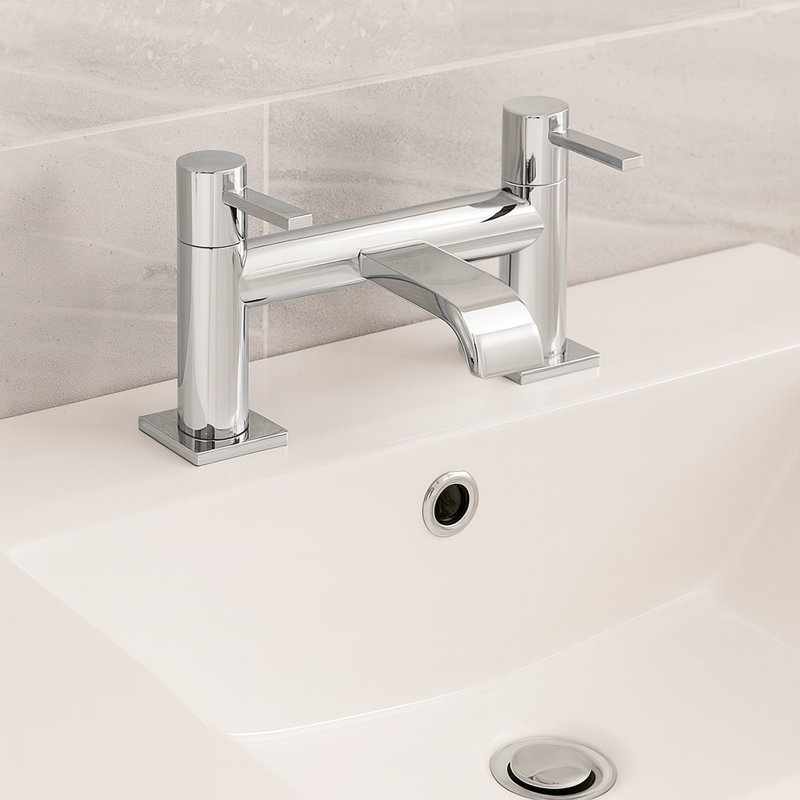Robinet pour salle de bain à poignée double Juno