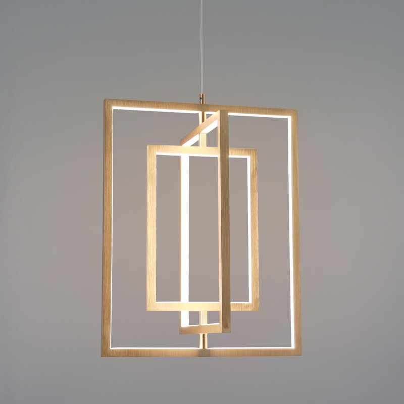 Éclairage linéaire à DEL à 3 lumières pour îlot Chrispen, H 20,5 po x l 15,5 po x P 12 po