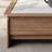 Solid wood frame TV stand paired with coffee table