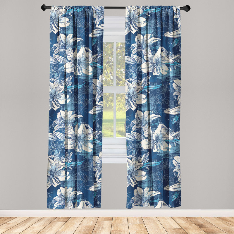 Semi Sheer Curtain Pair, 28" W x 84" L
