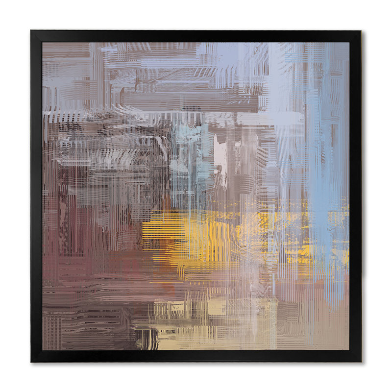 Print on Canvas, Black Picture Framed, 16" H x 16" W x 1" D