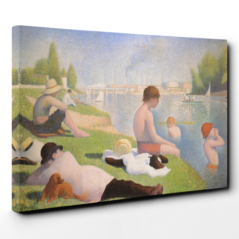 Georges Seurat - Wrapped Canvas Painting, 70cm H x 100cm W