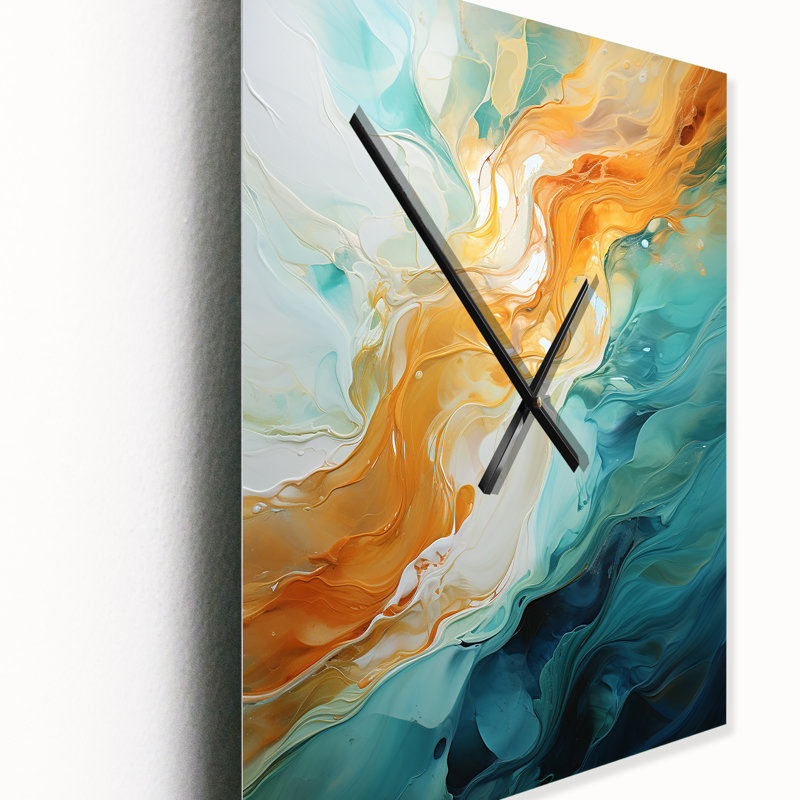Iorgos - Horloge murale moderne, H 32 po x l 24 po x P 1 po