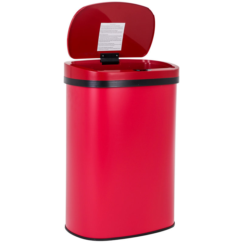 Kitchen Trash Can, Red
