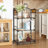 Lejon No Assembly Folding Etagere Bookcase-535560353-441723491