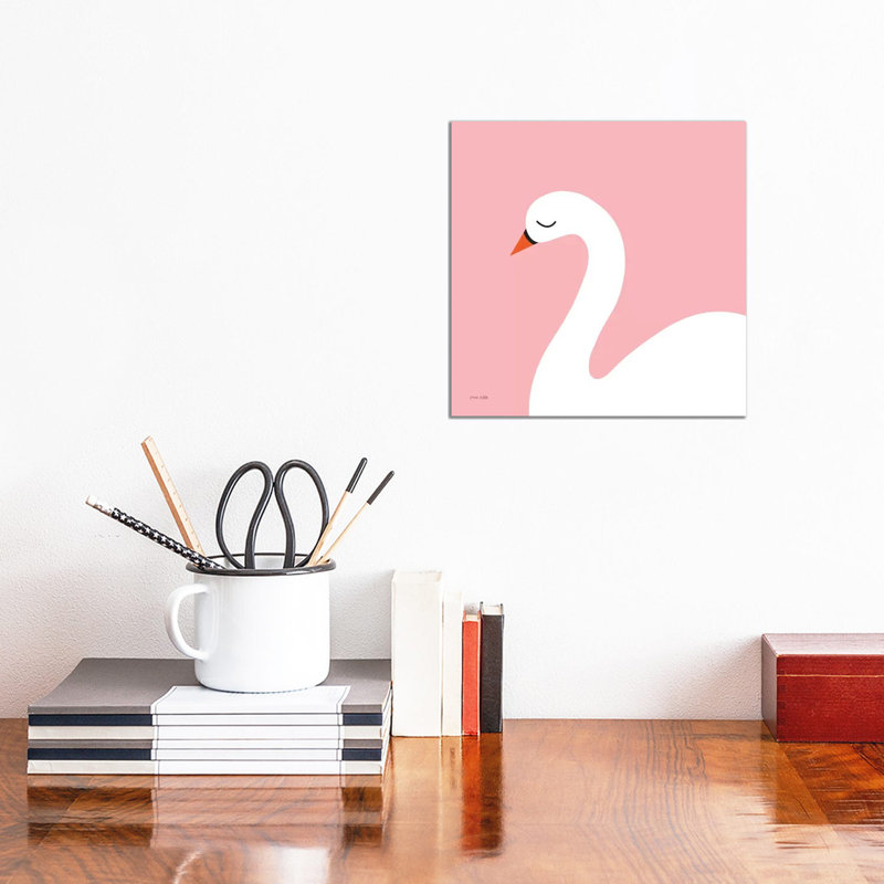 Swan by Ann Kelle - Wrapped Canvas Print, 30.48 cm H x 30.48 cm W
