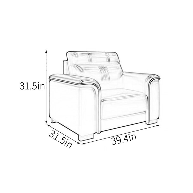 Chaise d'appoint simple et classique