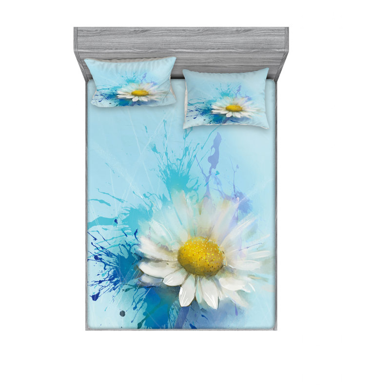 Microfiber Floral Sheet Set
