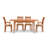 Sarah 4 - Person Solid Wood Top Four Leg Dining Set-16848866-37101030-39921210