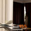 Room Darkening Blackout Curtain (Set of 2)