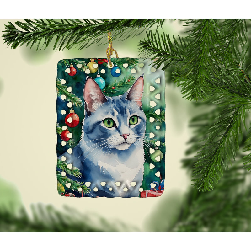 Ornement en porcelaine Ojos Azules, Ojos Azules Cat