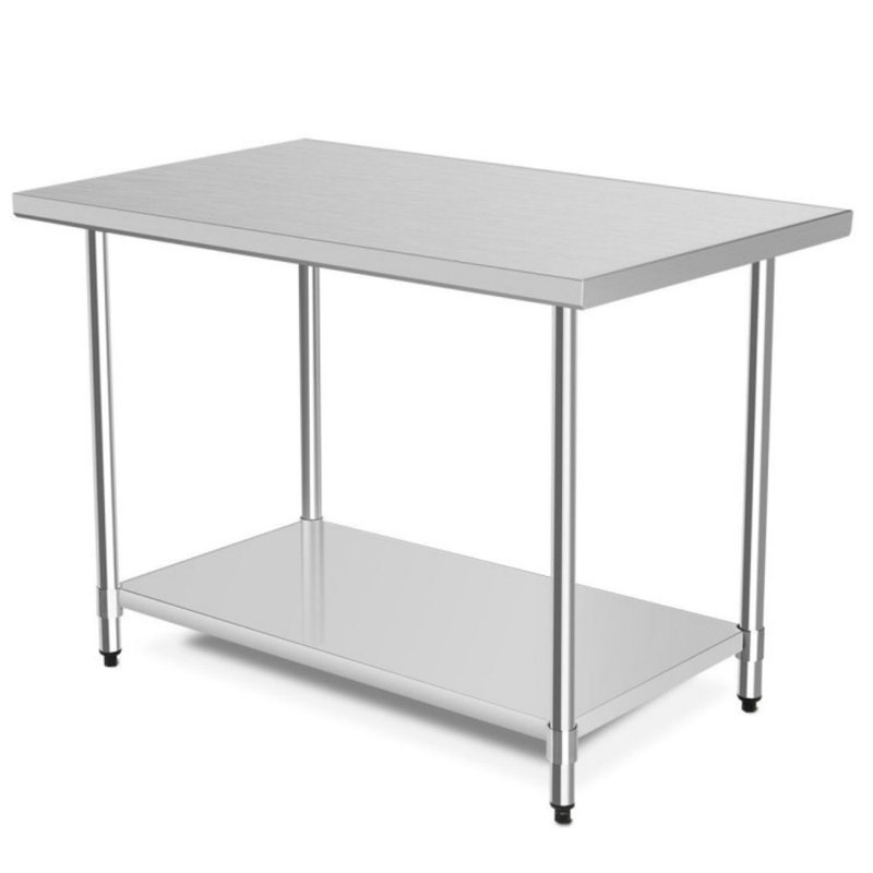 Stainless Steel Prep Station, 35.5" H x 48" L x 30" W