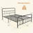 Bed Frame With Headboard Under Bed Storage No Box Spring Needed Black-108760582