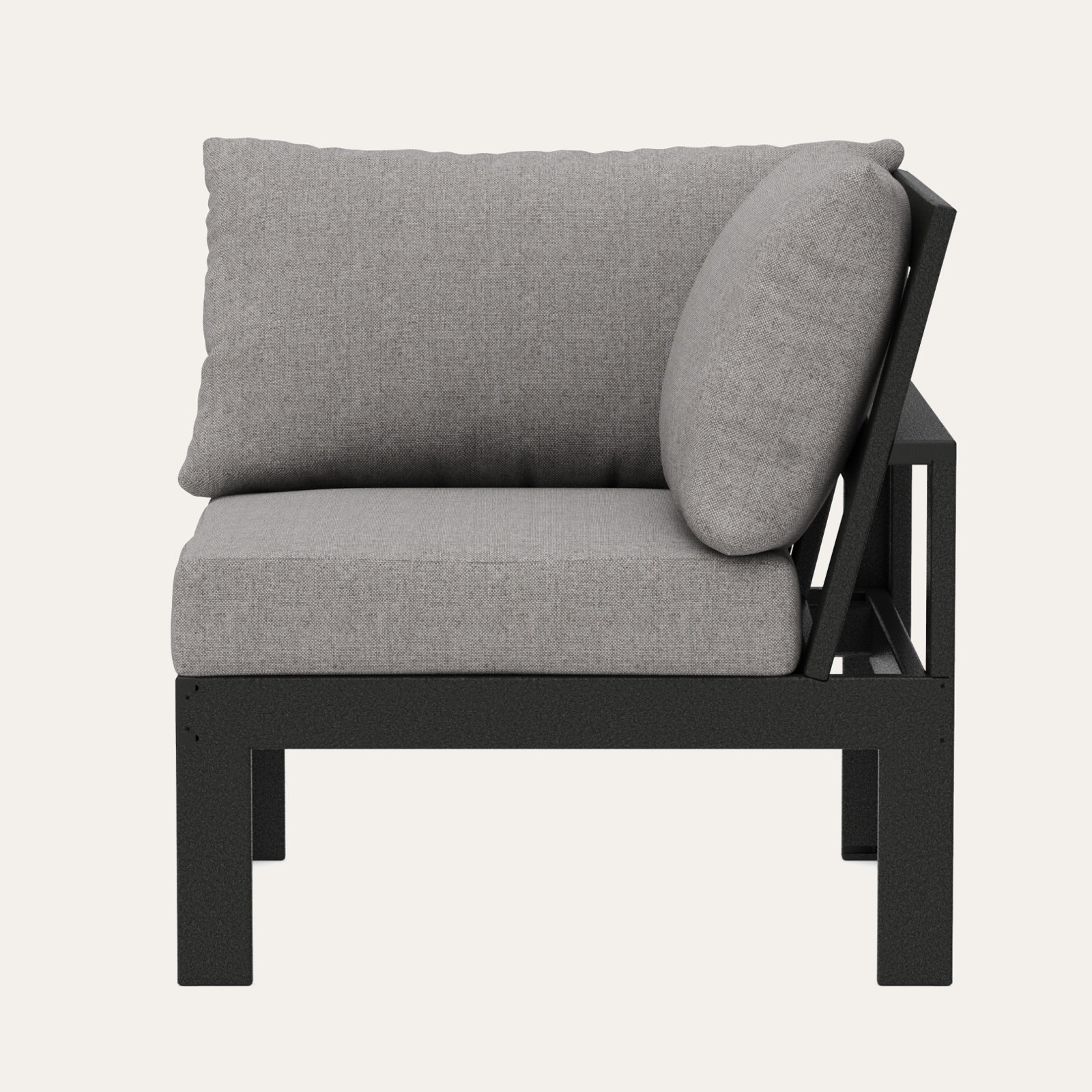 Edge Patio Lounge Chair, Grey Revolution®, Black