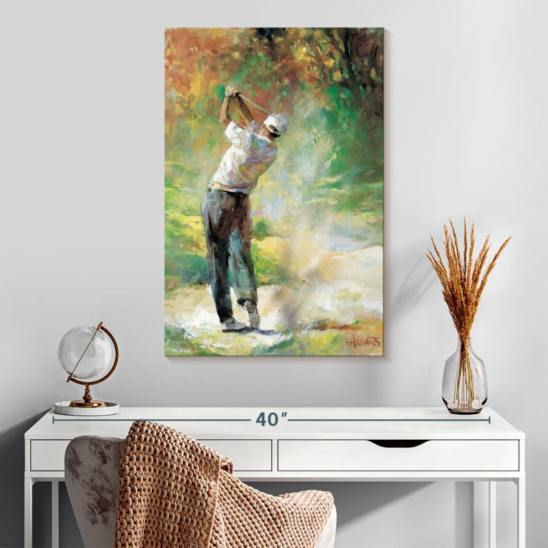 Sirci, une journée parfaite pour le golf, H 30 po x l 20 po