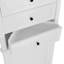 Armoire de salle de bain autoportante Anegada, armoire de rangement haute avec 3 tiroirs et tablettes réglables-1525675301-1496566861
