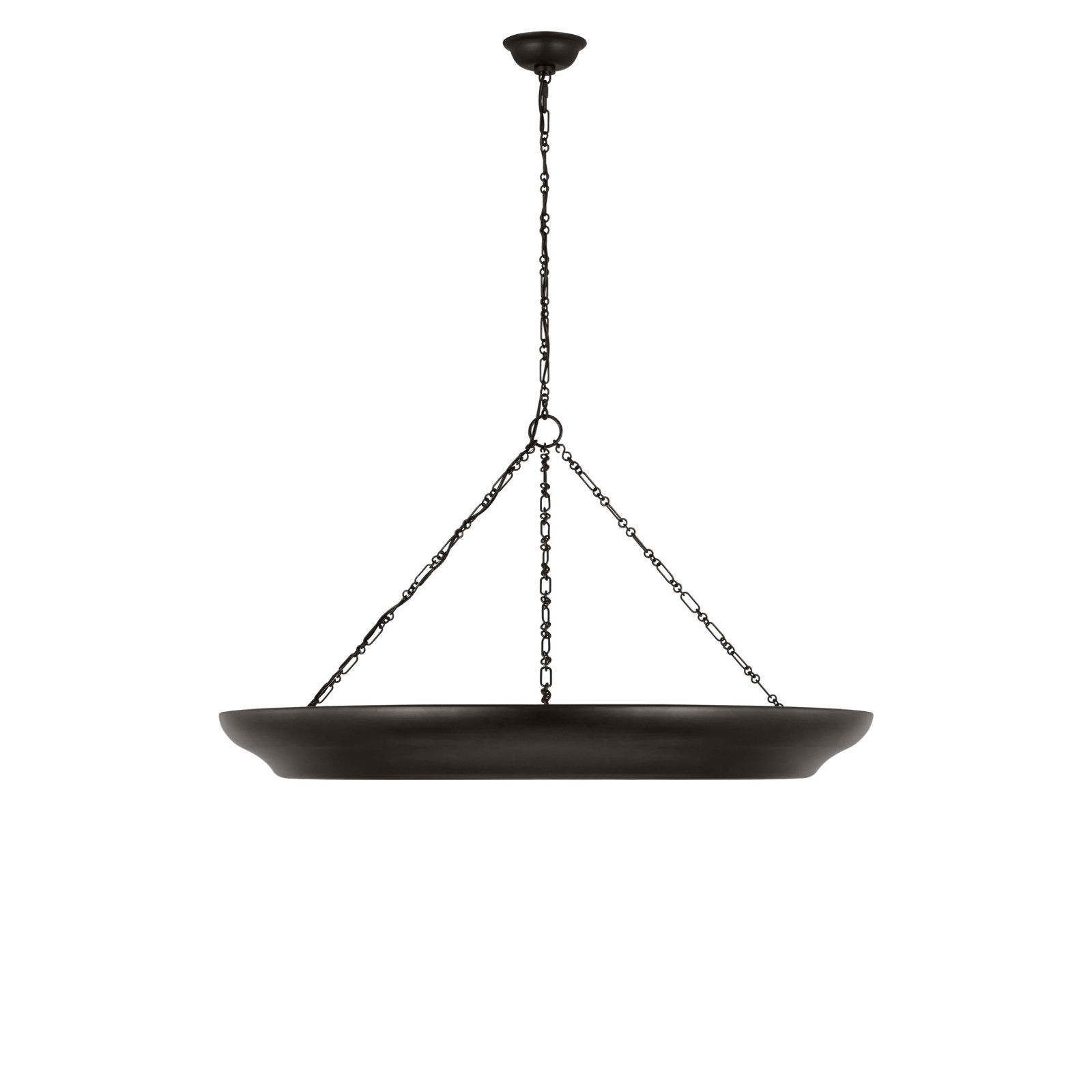 Ledger Chandelier, 15.88" H x 36" W  x 36" D, Aged Iron, 8