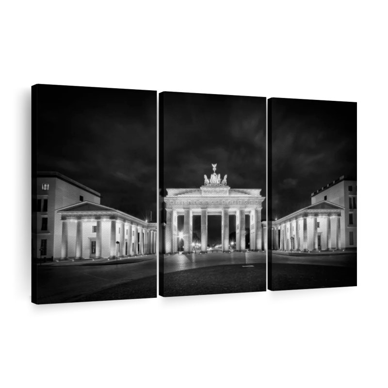 «Berlin Brandenburg Gate», 3 pièces, H 42 po x l 65 po
