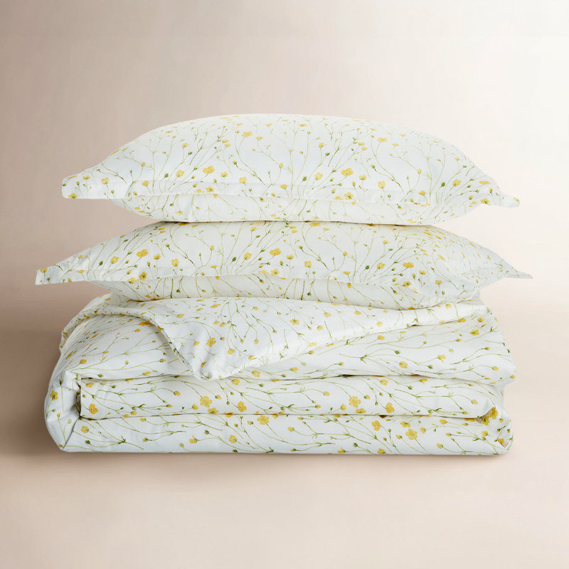 Ensemble de housse de couette 400 fils Adline, Housse de couette grand et 2 taies décoratives