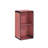 Treadway 2-Tier Cube Open Bookcase - Space Saving Storage Shelf Organizer Bookshelf - Brick Red-16400474