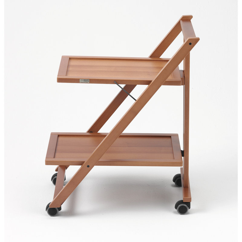 Braden Solid Wood Bar Cart, Cherry
