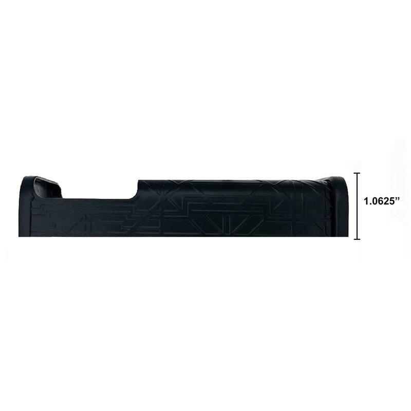 Housse de sonnette vidéo Art Deco - Compatible avec sonnette de porte (2024), Noir mat