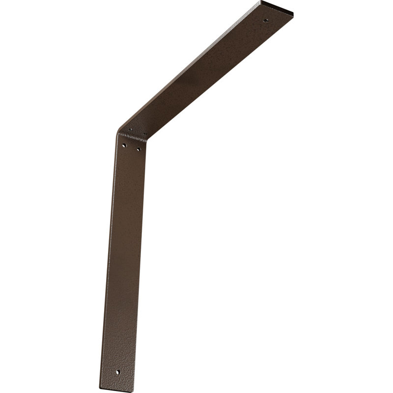 Support en acier Hamilton, H 16 po x l 2 po x P 16 po, Hammered Brown