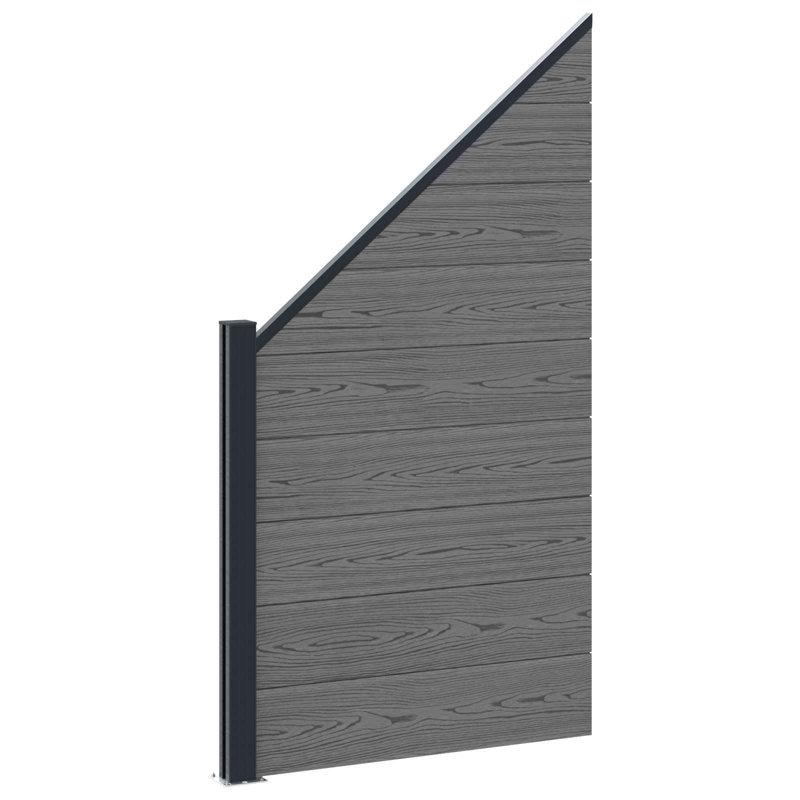 95 cm W Fencing Kits Fencing with 1 Panel(s) Included, Grey