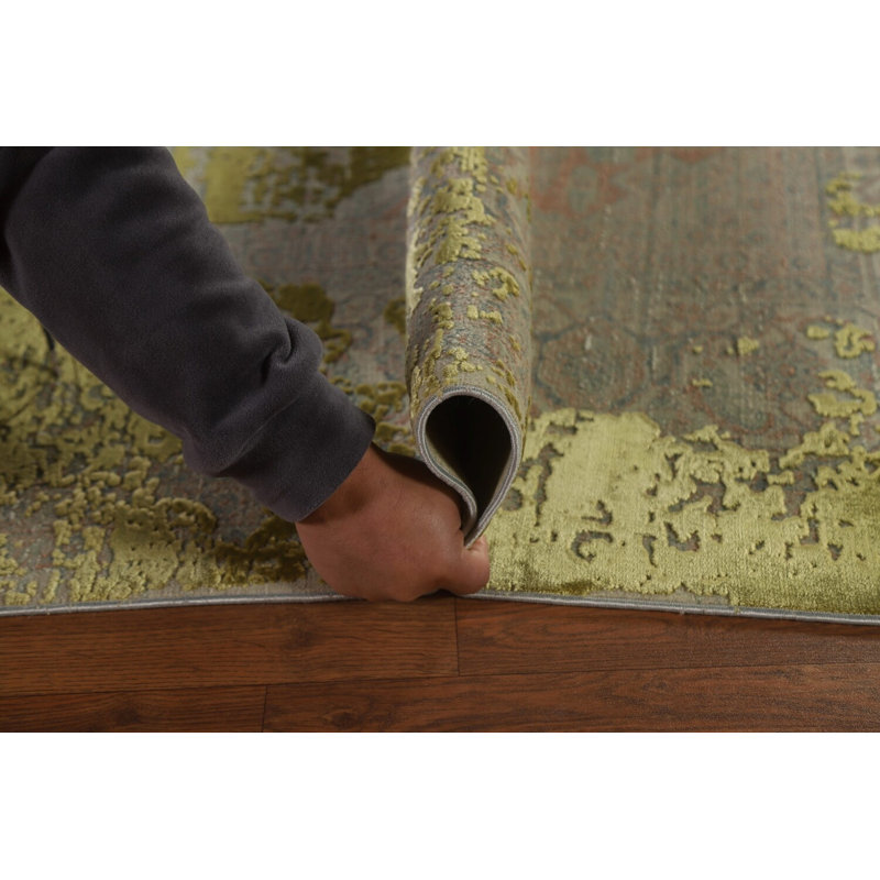 Tapis traditionnel turc sculpté 6 x 9