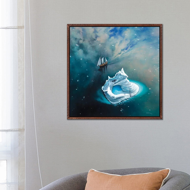Soaring Through The Sky by ColorByFeliks - Print on Canvas, 66.04 cm H x 66.04 cm W, Classic Brown Wood Framed