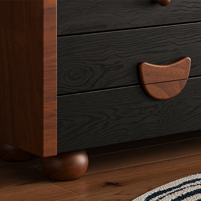 Armoire de rangement spacieuse au charme rétro, Brun