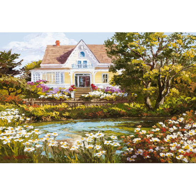 Overlooking The Pond by Erin Dertner - Wrapped Canvas Art Prints