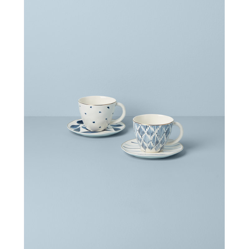 4 Piece Tea Cup And Saucer Set