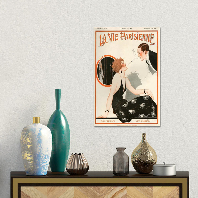 1921 La Vie Parisienne Magazine Cover by The Advertising Archives - Gallery-Wrapped Canvas Giclée on Canvas, Canvas