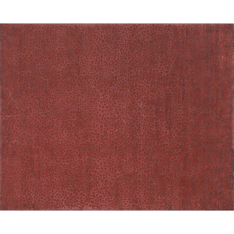 Moondrops Red Laquer Area Rug in Red, Rectangle 10' x 14'