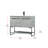 Rozell 40'' Single Bathroom Vanity with Engineered Marble Top-254055171