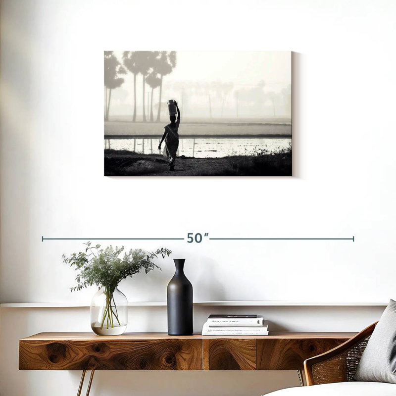 Marchelle Woman Carrying Water, 20" H x 30" W