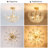 3-Light Dimmable Gold Semi-Flush Mount Ceiling Light With Clear Crystal Flower Shade-1427865460