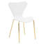 Roxby 49 cm H Plastic Wing Back Stackable Side Chair in White-108716743