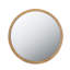 Miroir mural circulaire avec cadre en bois-655637364