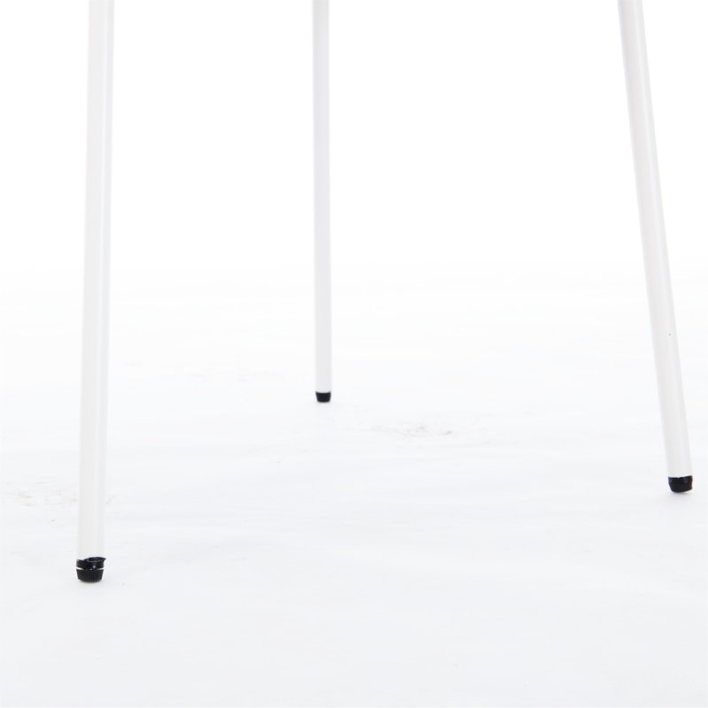 2 chaises, tissu en laine d'agneau doux, support en fer stable, courbe ergonomique avec coussins réglables de 2 patins de salle à manger, laine, pour une maison élégante
