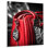 Élégant sac à main glamour en rouge et noir - impression sans cadre sur métal