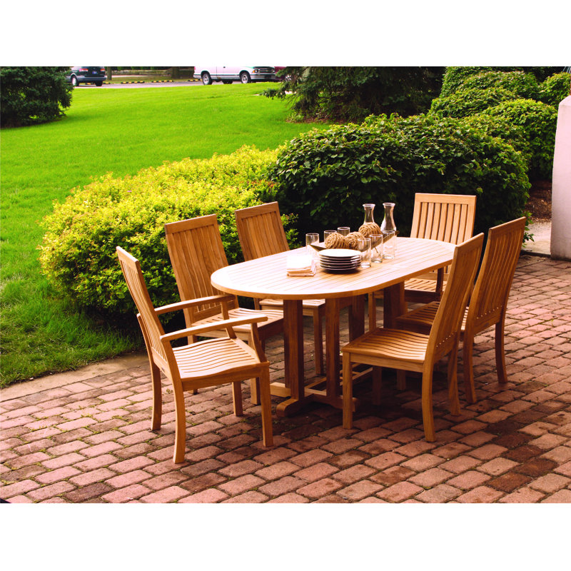Camden Teak Outdoor 72" Oval Dining Table
