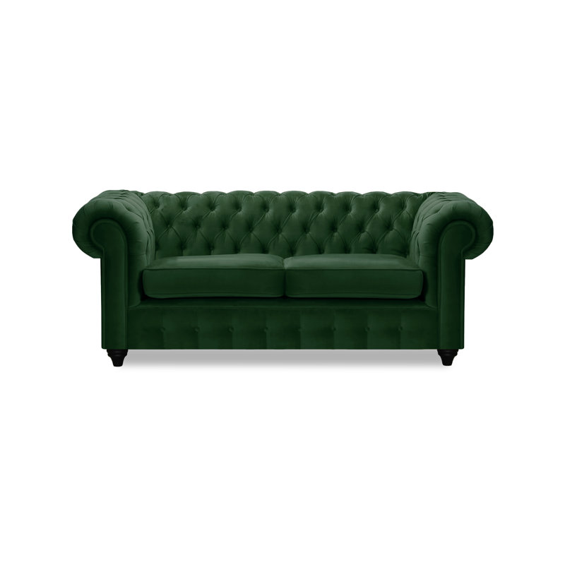 Alsey 3 Seater Sofa, 76" H x 192" W x 92" D, Dark green