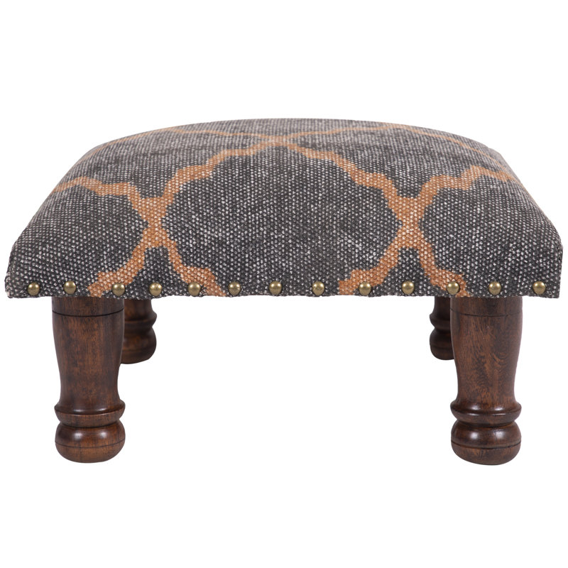 Upholstered Ottoman, Brown
