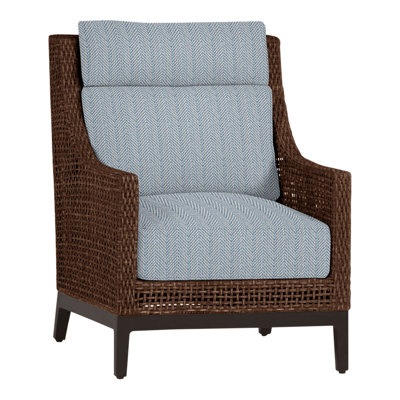 Peninsula Woven Lounge Chair - Mahogany/Chestnut