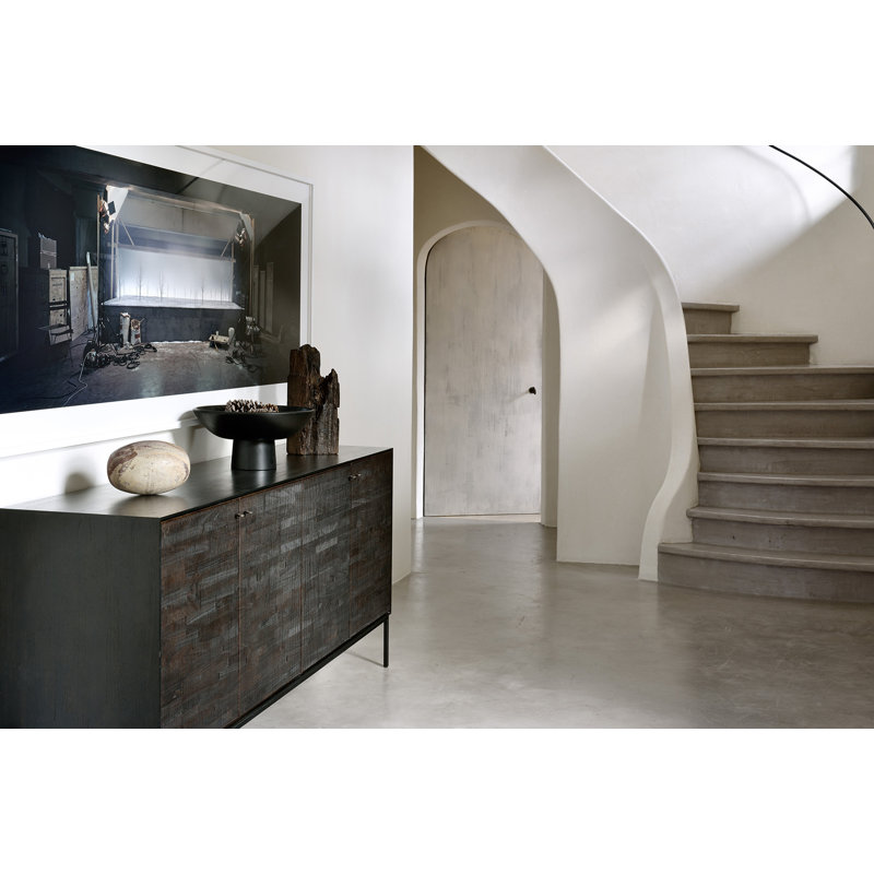 Grooves 60'' W Solid Wood Sideboard