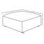 Repose-pieds carré en terre cuite Jennifer-944686735