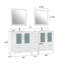  Ensemble de meuble-lavabo double 72 "avec miroir-27042724